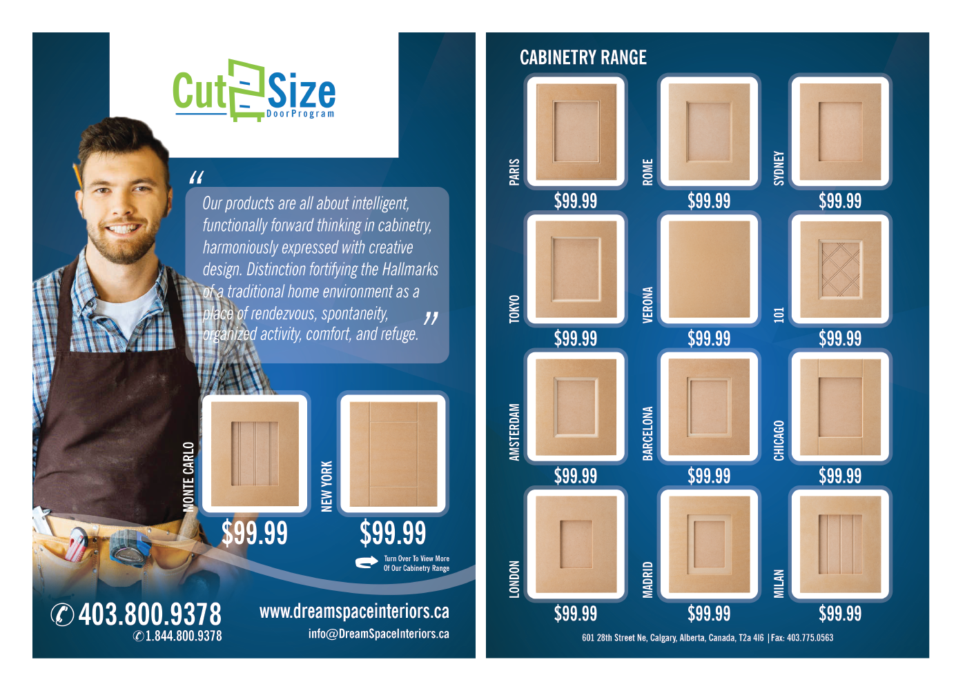 Brochure Design by FindCreative for DreamSpace Interiors Corp. | Design #16464038