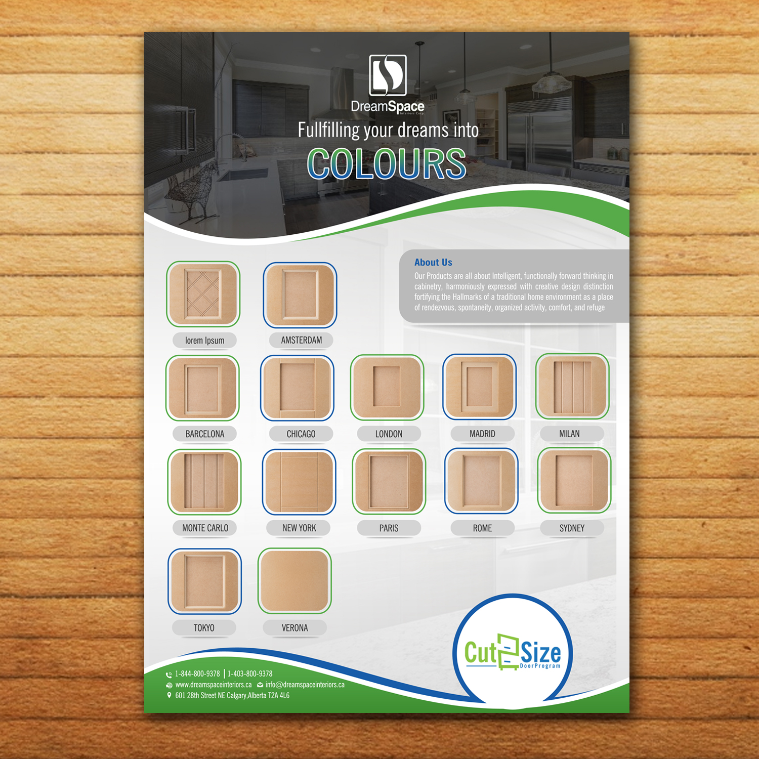 Diseño de Brochure por creative.bugs para DreamSpace Interiors Corp. | Diseño #16479380