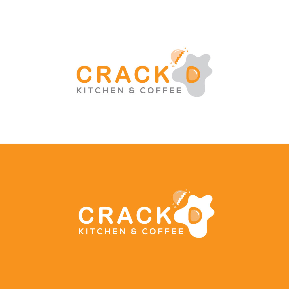 Logo Design by ecorokerz for Crack’d Kitchen and Coffee | Design #16467925