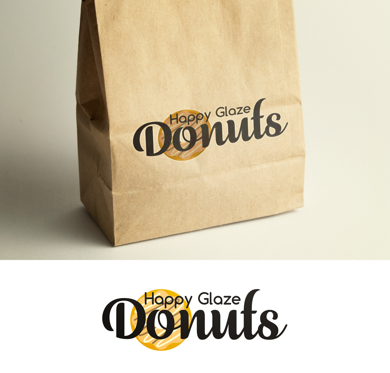 Logo Design by Impressive Solutions for Happy Glaze Donuts | Design #16467206