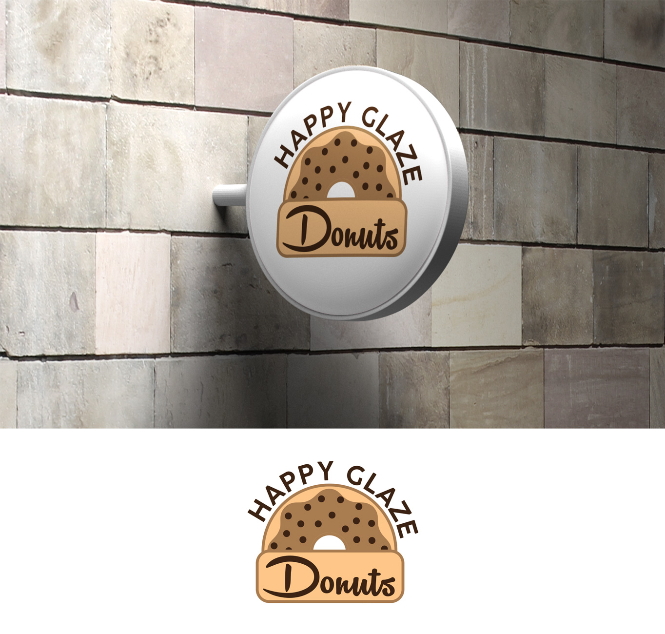 Logo Design by Impressive Solutions for Happy Glaze Donuts | Design #16467208