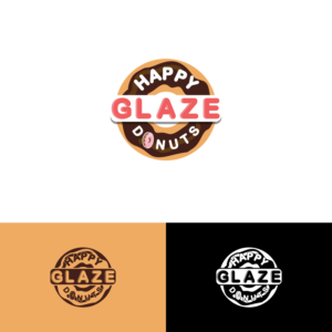 Diseño de Logo por JM GRAPHICS para Happy Glaze Donuts | Diseño: #16472099
