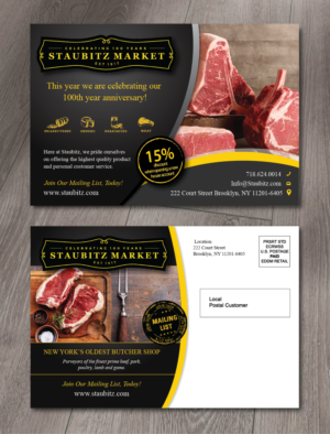 Diseño de Postal por alex989 para STAUBITZ MARKET | Diseño: #16476612