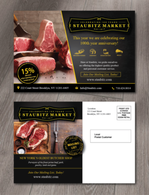Diseño de Postal por alex989 para STAUBITZ MARKET | Diseño: #16476743