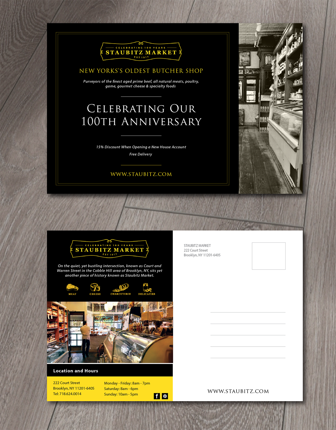 Postcard Design by Alexandar for STAUBITZ MARKET | Design #16501693