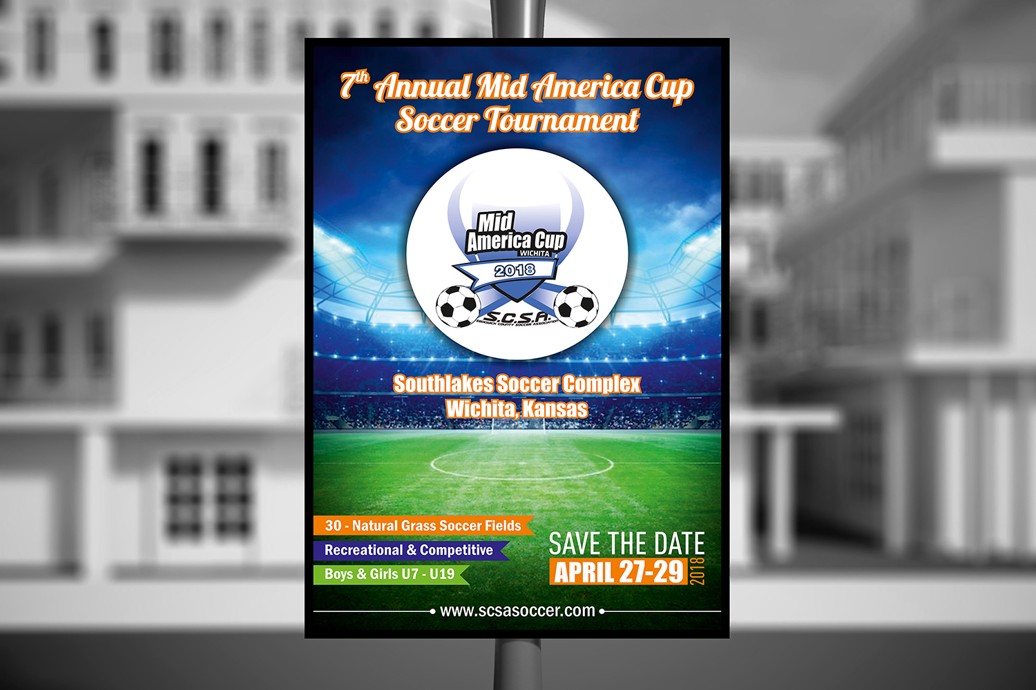 Diseño de Póster por ALSADESIGN para Sedgwick County Soccer Association | Diseño #16468988