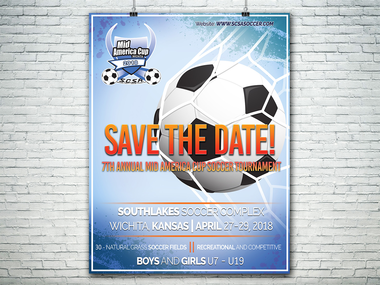 Poster Design by Lesaba Design for Sedgwick County Soccer Association | Design #16467280