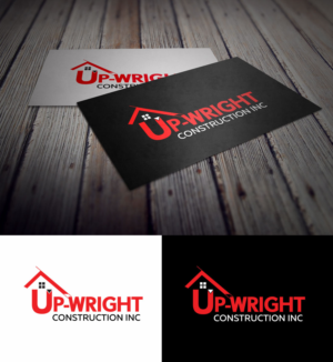 Logo Design by Impressive Solutions for UP-WRIGHT CONSTRUCTION INC. | Design: #16466984