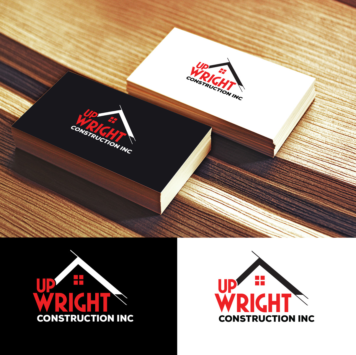Logo Design by Impressive Solutions for UP-WRIGHT CONSTRUCTION INC. | Design #16466985