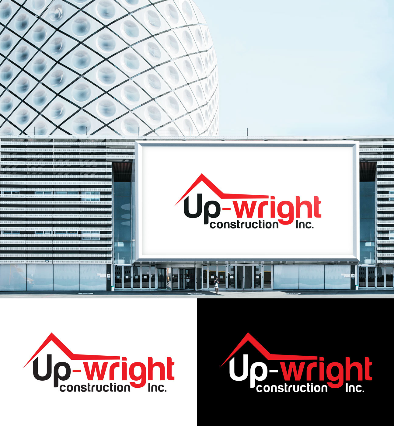 Logo Design by Impressive Solutions for UP-WRIGHT CONSTRUCTION INC. | Design #16467004