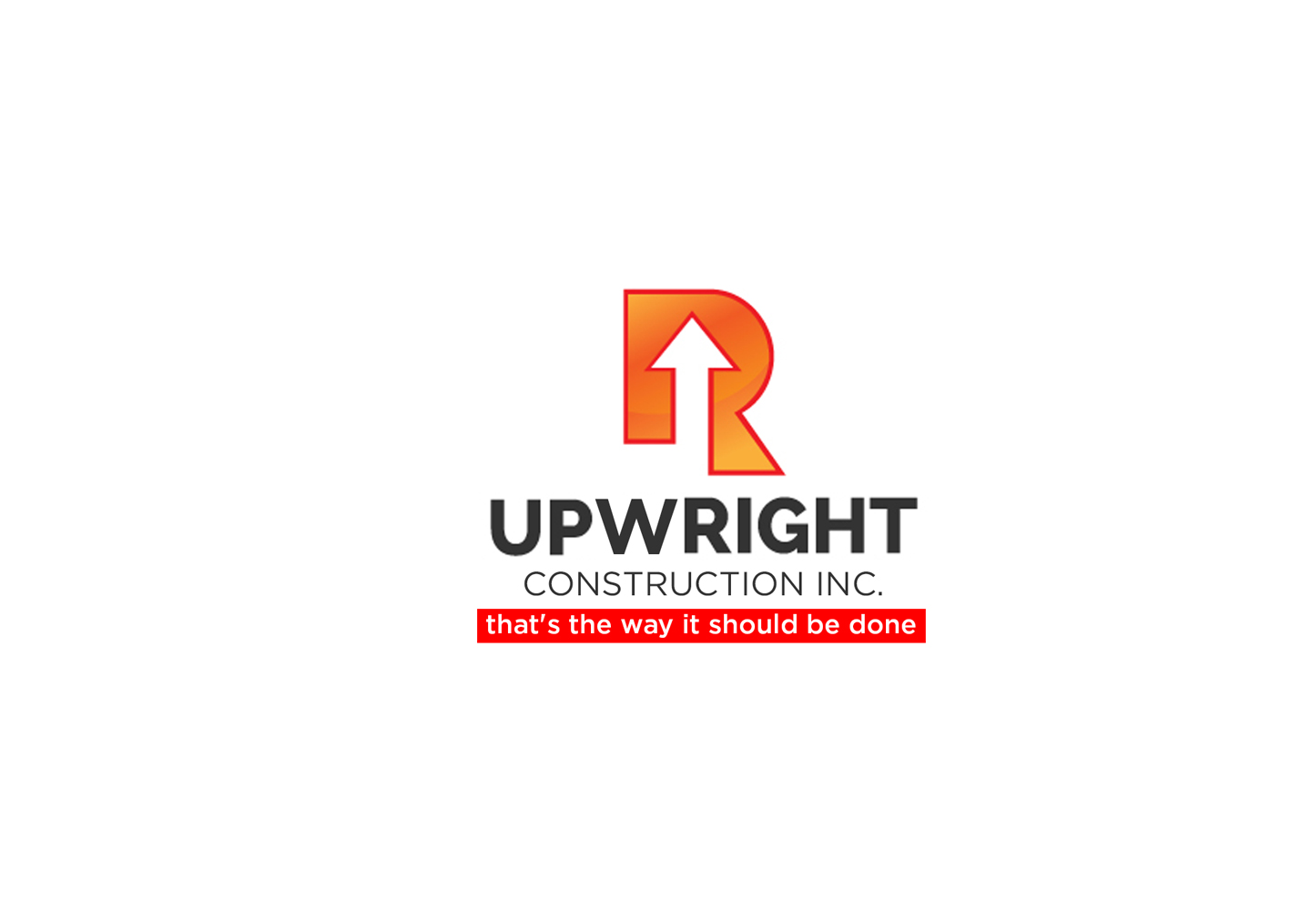 Logo Design by Designs 2019 for UP-WRIGHT CONSTRUCTION INC. | Design #16469239