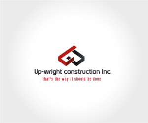 Logo Design by Unicgraphs for UP-WRIGHT CONSTRUCTION INC. | Design: #16466489