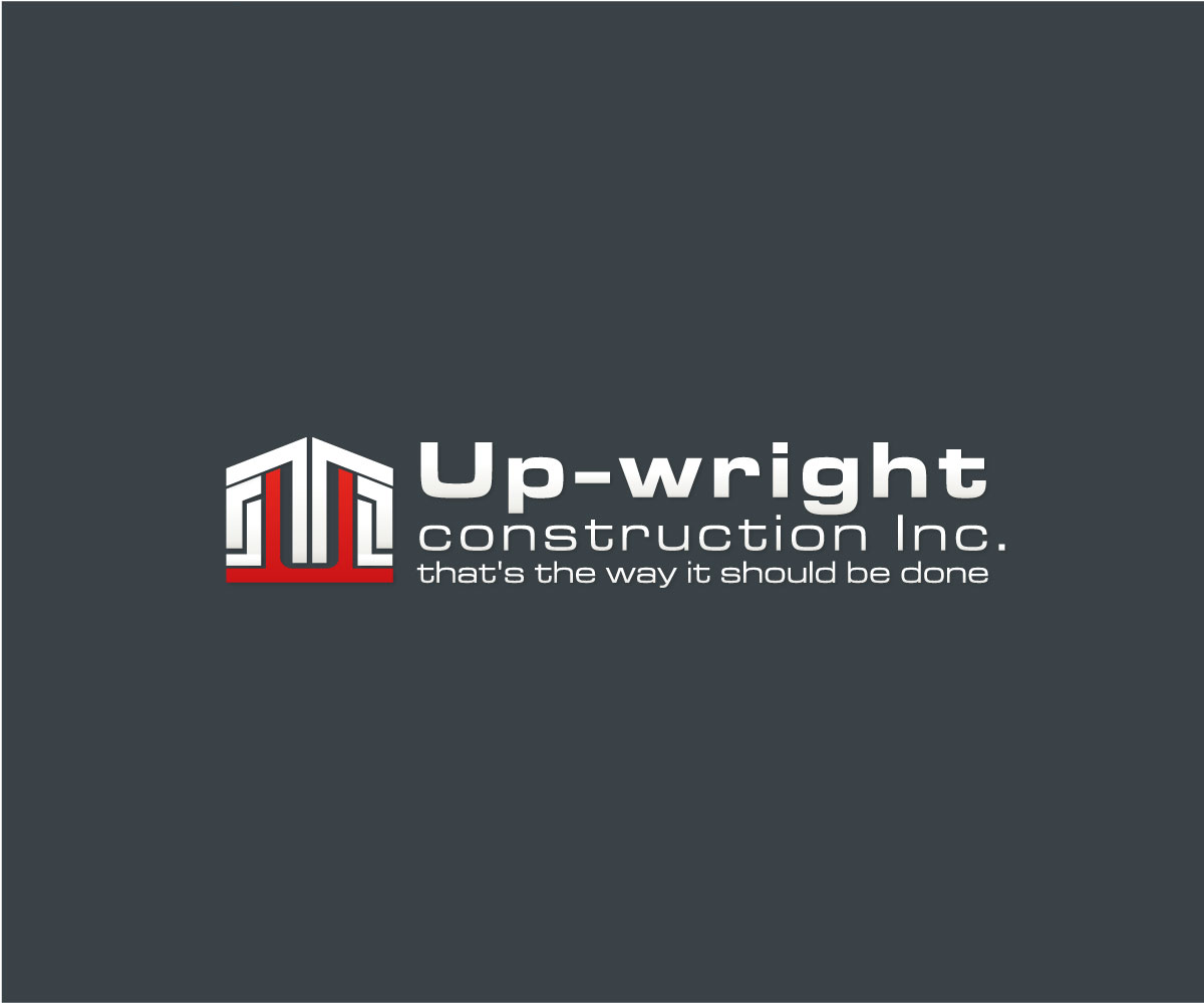 Logo Design by Unicgraphs for UP-WRIGHT CONSTRUCTION INC. | Design #16466574