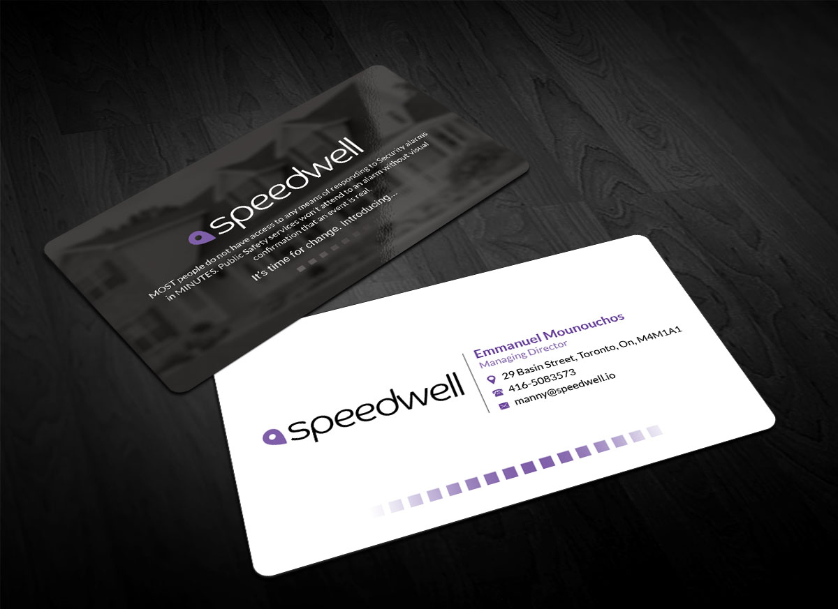 Visitenkarten-Design von Sandaruwan für Speedwell Technologies  | Design #16543838