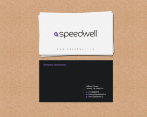 Diseño de Tarjeta de Presentación por chandrayaan.creative para Speedwell Technologies  | Diseño: #16539389