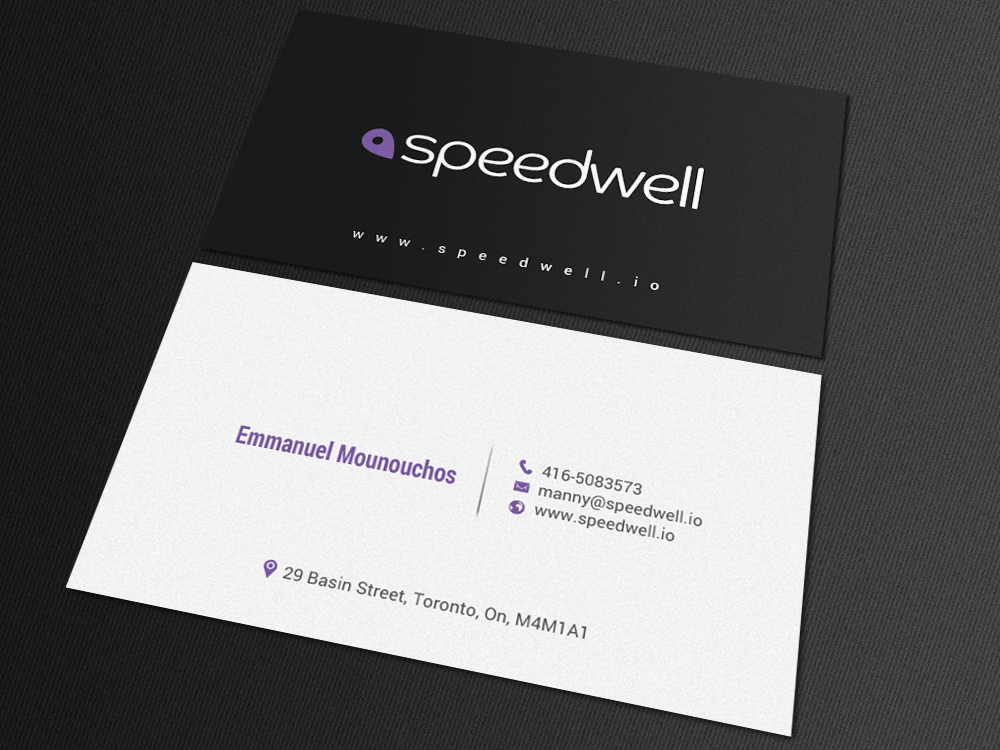 Business Card Design by chandrayaan.creative for Speedwell Technologies  | Design #16544500