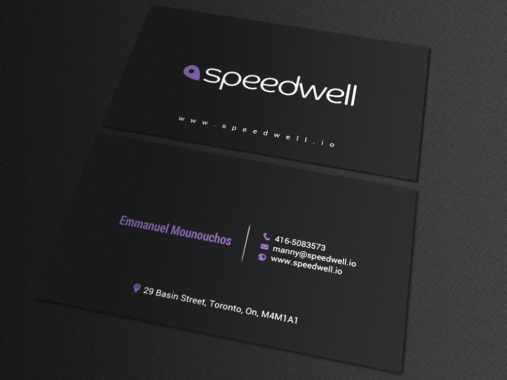 Diseño de Tarjeta de Presentación por chandrayaan.creative para Speedwell Technologies  | Diseño #16544501