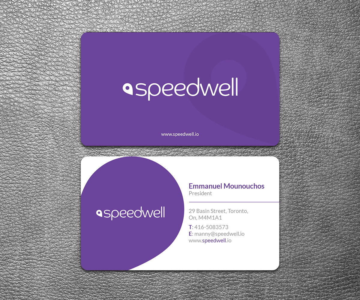 Visitenkarten-Design von SS_Designs für Speedwell Technologies  | Design #16544690
