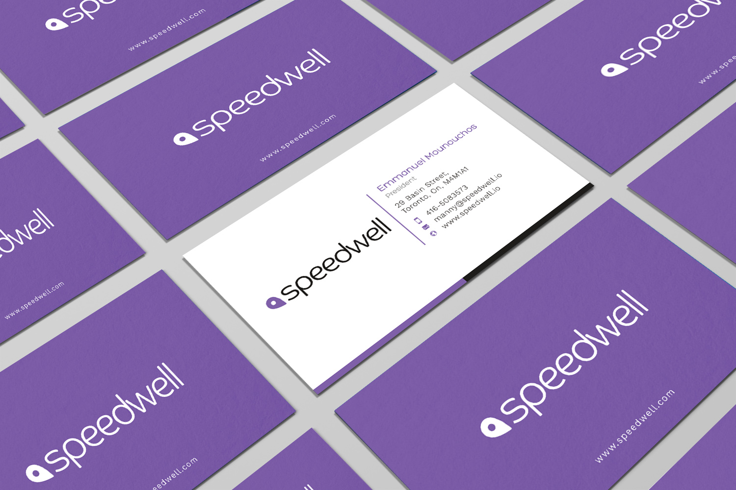 Business Card Design by Graphic Flame for Speedwell Technologies  | Design #16603213