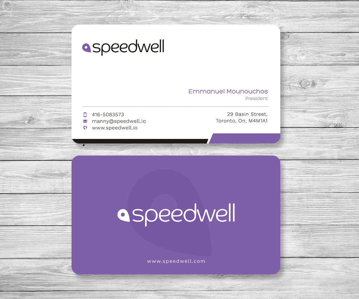 Business Card Design by Graphic Flame for Speedwell Technologies  | Design #16603298