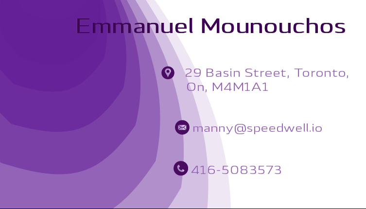Business Card Design by miriam 3 for Speedwell Technologies  | Design #16542615