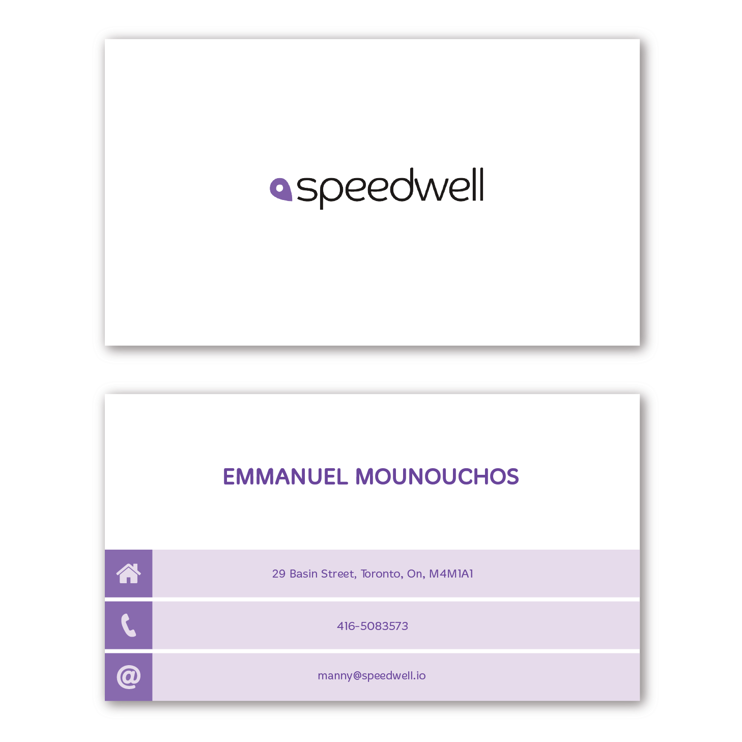 Visitenkarten-Design von Ana6_Osijek für Speedwell Technologies  | Design #16593396