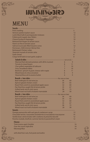 Design de Menu par widyaguna pour ce projet | Design #2657992