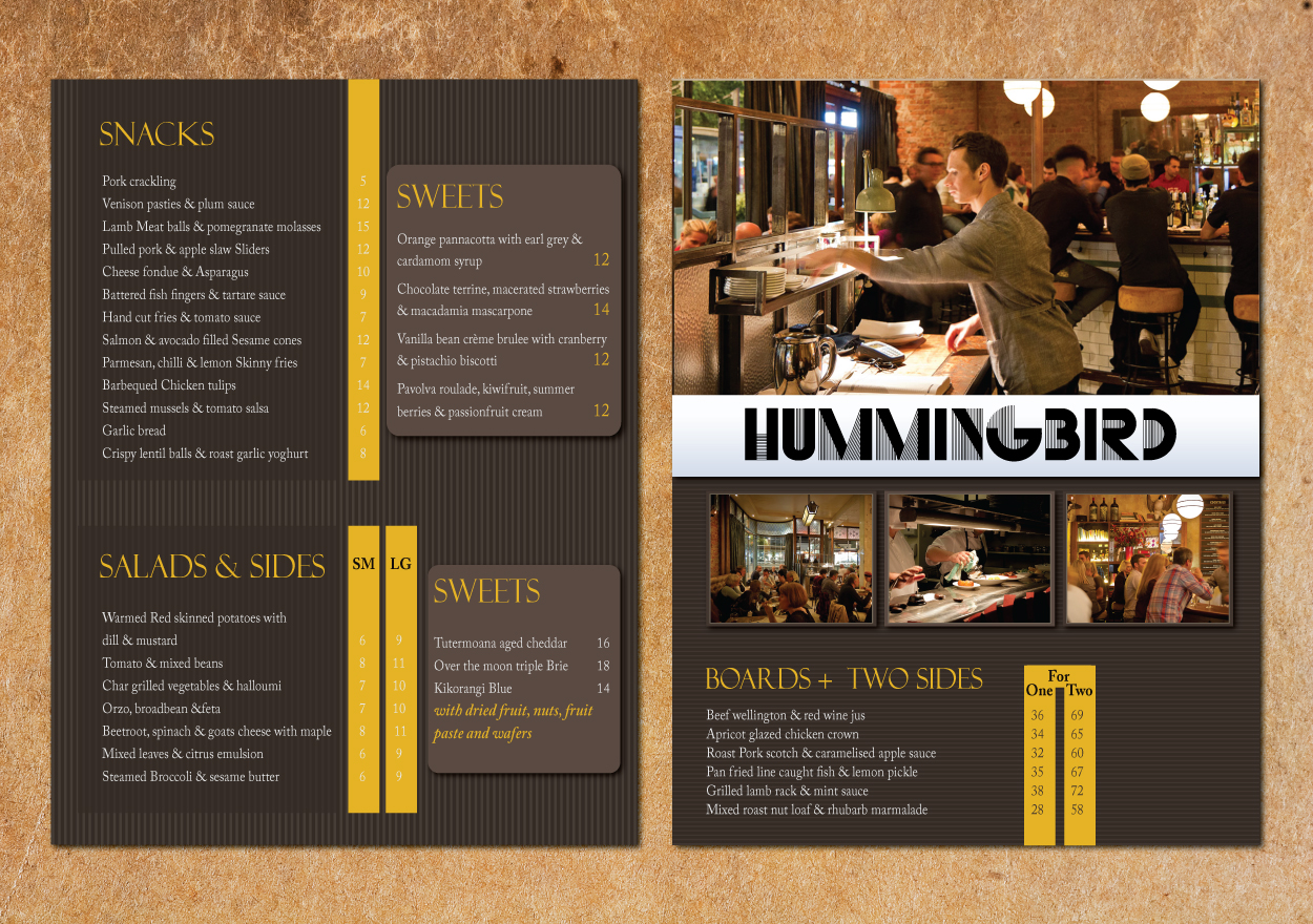 Menu Design by meet007 for this project | Design #2662078