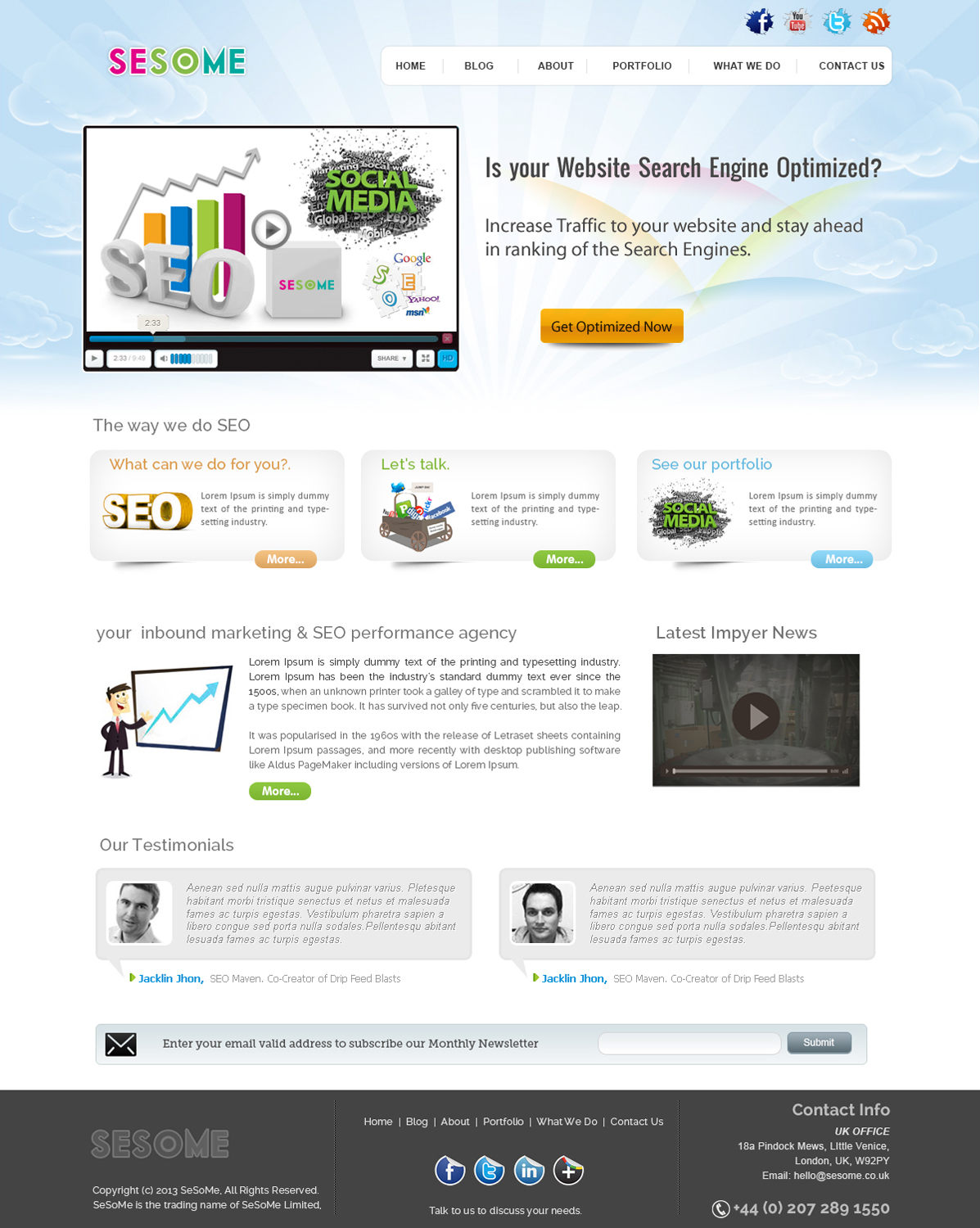 Diseño Wordpress por webxvision para mydestinationinfo.com Plc | Diseño #2690944