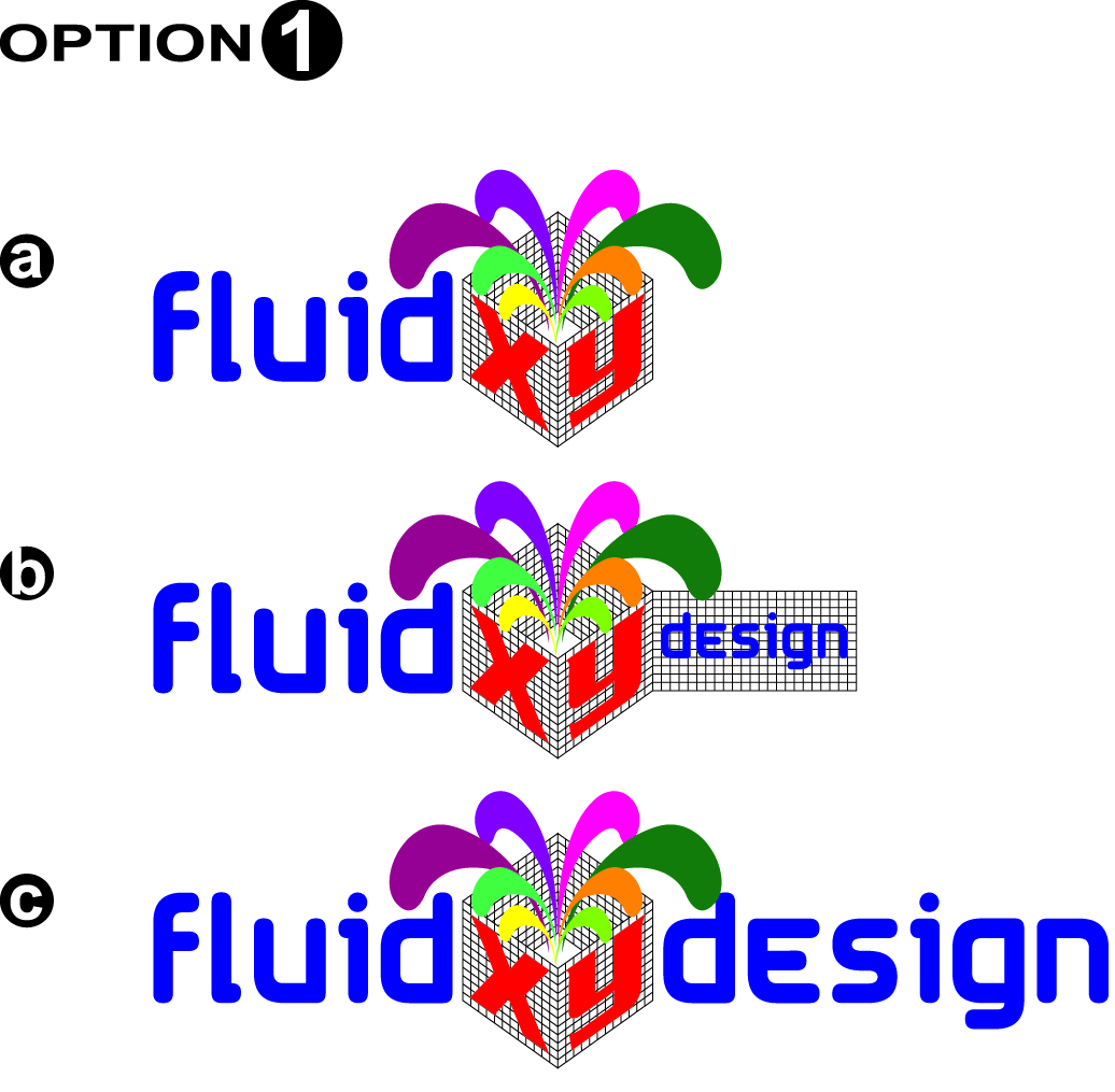 Logo Design by DRAWS Myxmedia Solutions for FluidXY Design | Design #41966