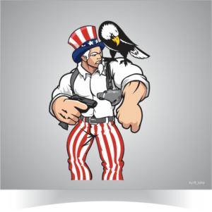 Uncle Sam Patriot Poster Illustration | T-Shirt-Design von r-toha