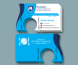 Penn State University Student business card