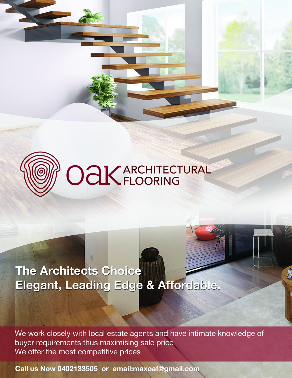 Diseño de Flyer por uk para Melbourne Oak Flooring | Diseño #2679471