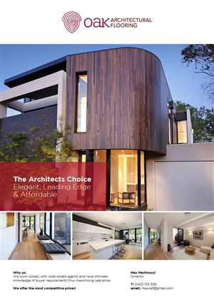 Design de Flyer par D.N.A pour Melbourne Oak Flooring | Design : #2658333