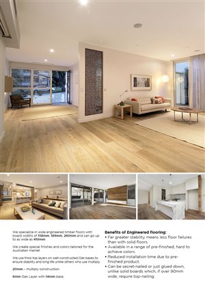 Design de Flyer par D.N.A pour Melbourne Oak Flooring | Design #2662481