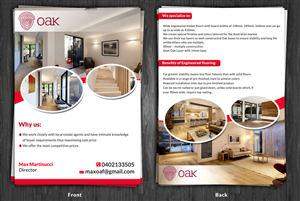 Design de Flyer par ESolz Technologies pour Melbourne Oak Flooring | Design #2662629
