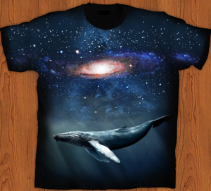T-Shirt Printing Business Needs Creative Space Whale Design | T-shirt Design by creative gravity