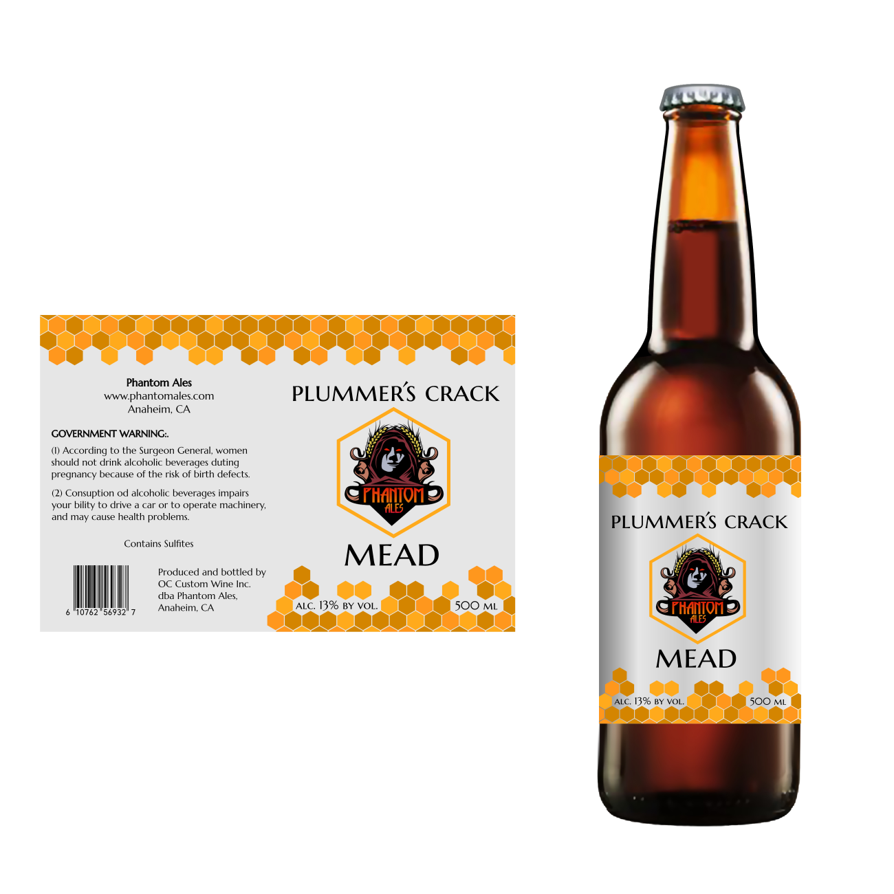 Label Design by DesignMonkeyBH for Phantom Ales | Design #16489407