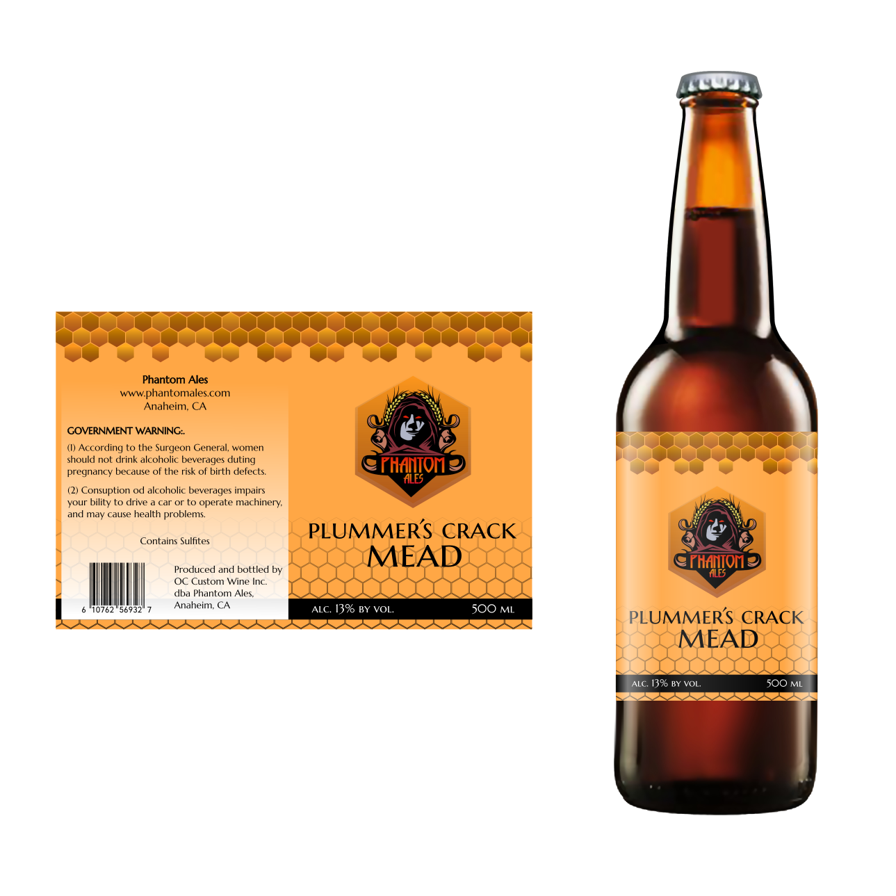 Label Design by DesignMonkeyBH for Phantom Ales | Design #16513644