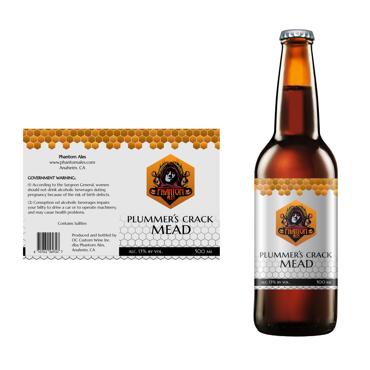 Label Design by DesignMonkeyBH for Phantom Ales | Design #16513829