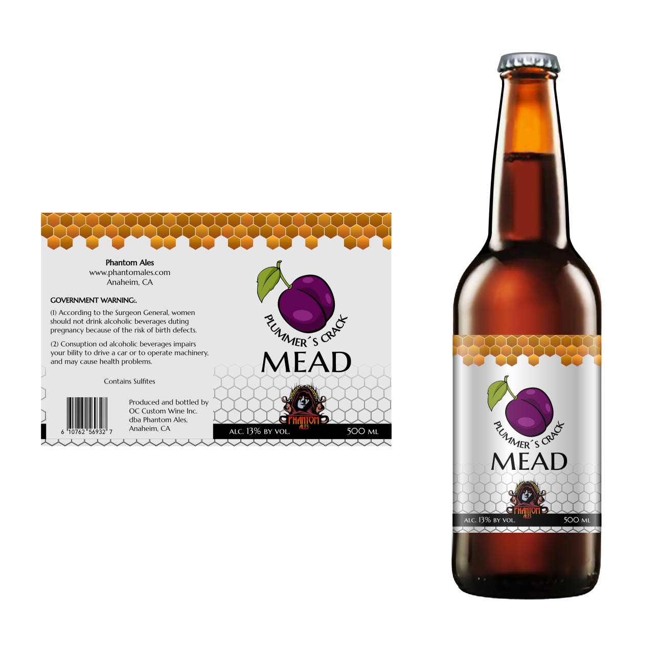 Label Design by DesignMonkeyBH for Phantom Ales | Design #16527061