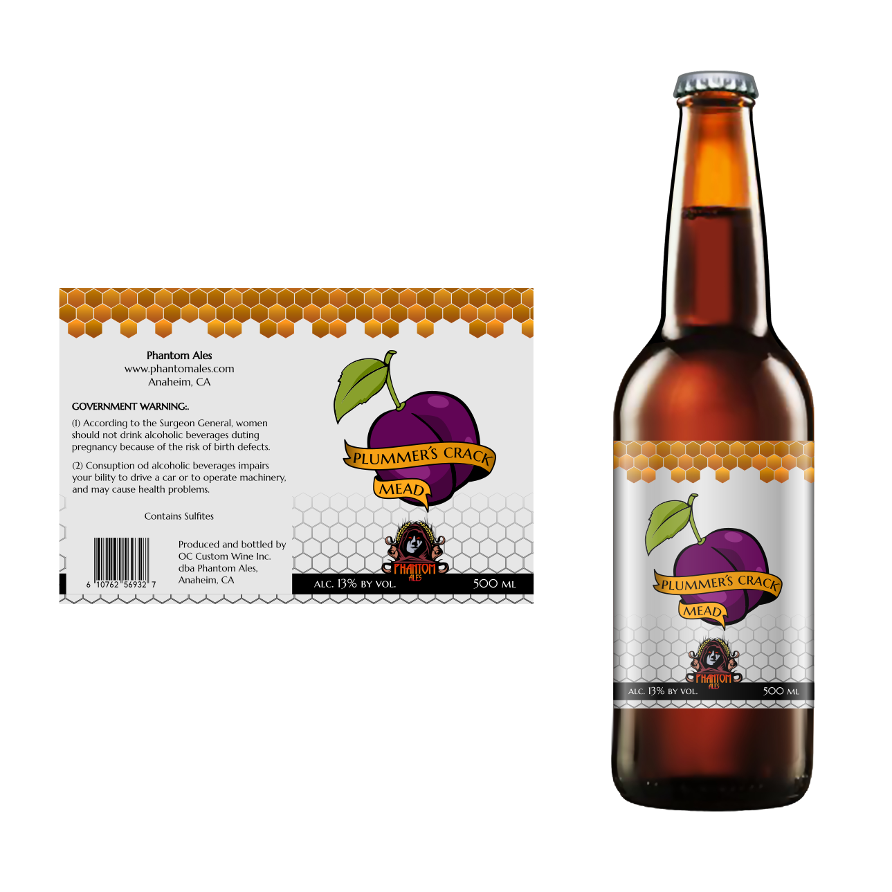 Label Design by DesignMonkeyBH for Phantom Ales | Design #16527770