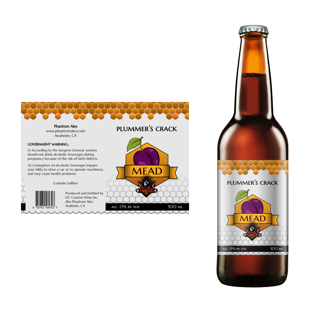 Label Design by DesignMonkeyBH for Phantom Ales | Design #16528497