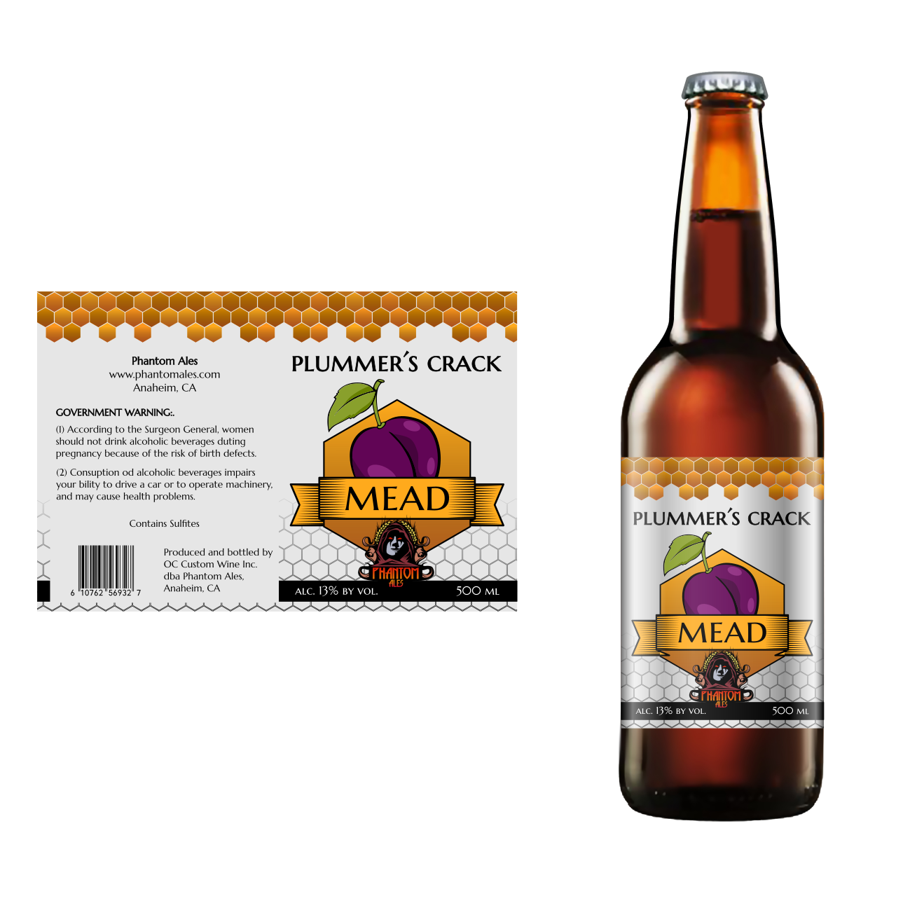 Label Design by DesignMonkeyBH for Phantom Ales | Design #16528593