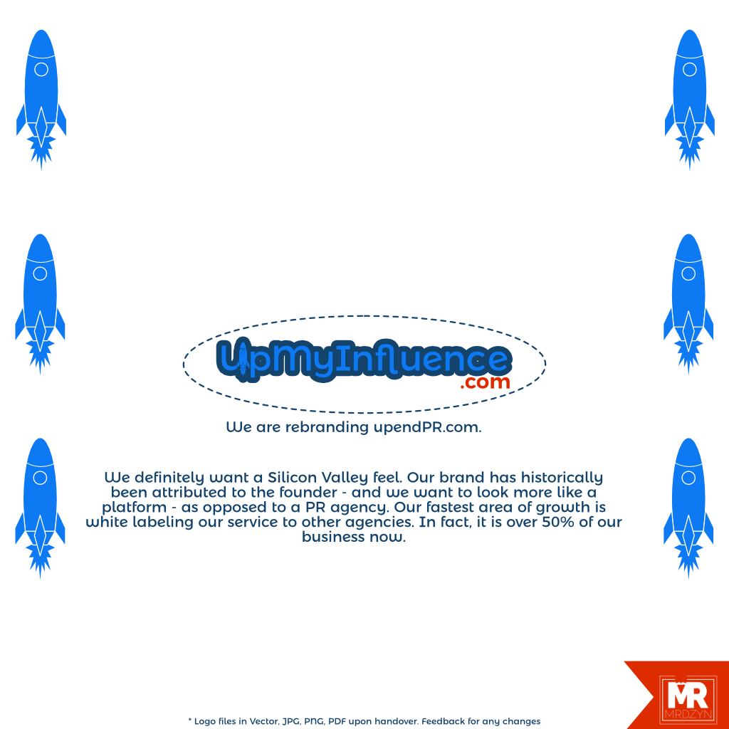 Logo Design by Mike Rosales (@mrdzyn) for UpMyInfluence.com | Design #16554294