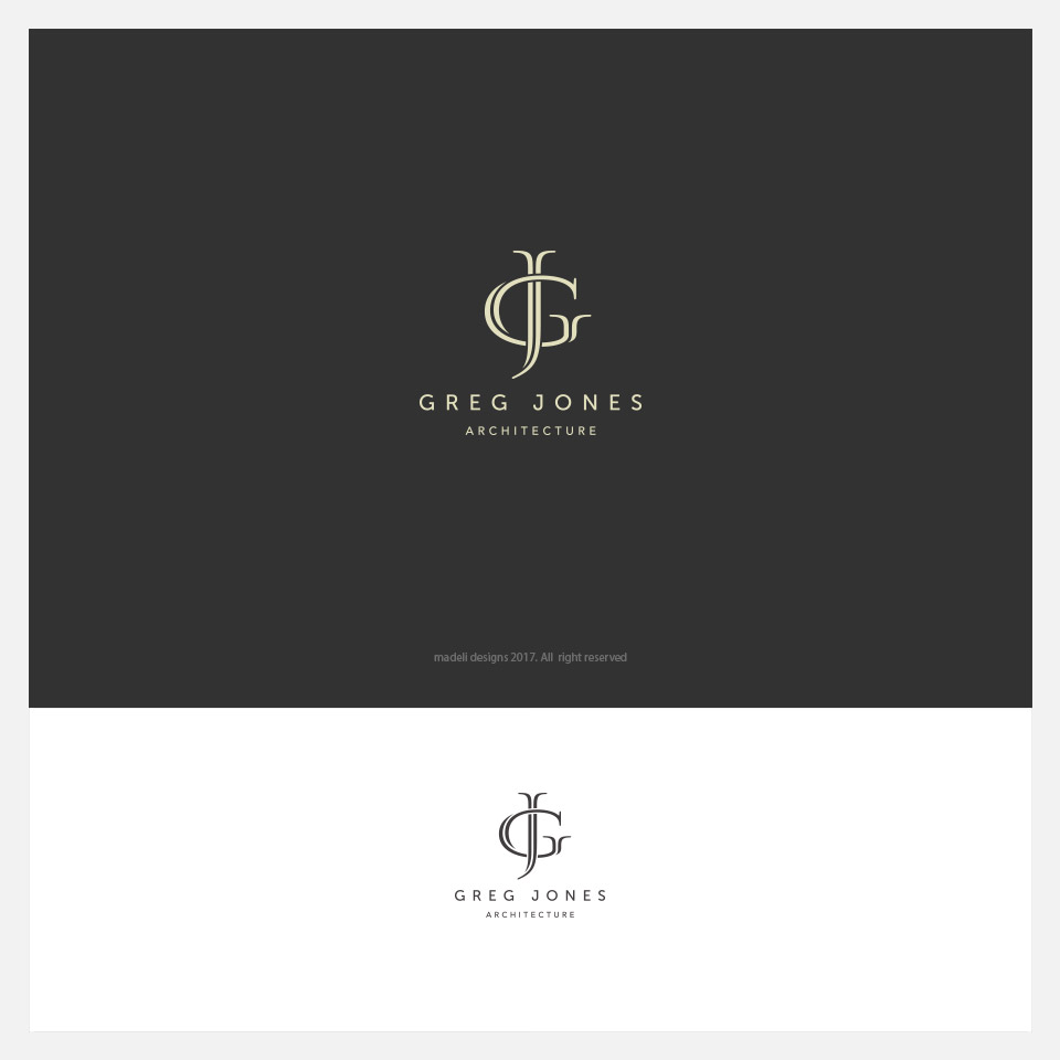 Logo Design by Alex Martin for Greg Jones Architecture | Design #16492694