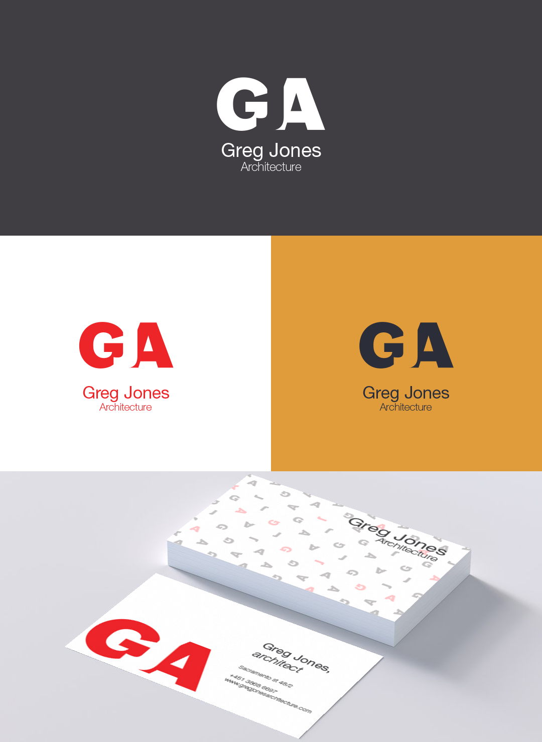 Logo Design by sennator for Greg Jones Architecture | Design #16497399