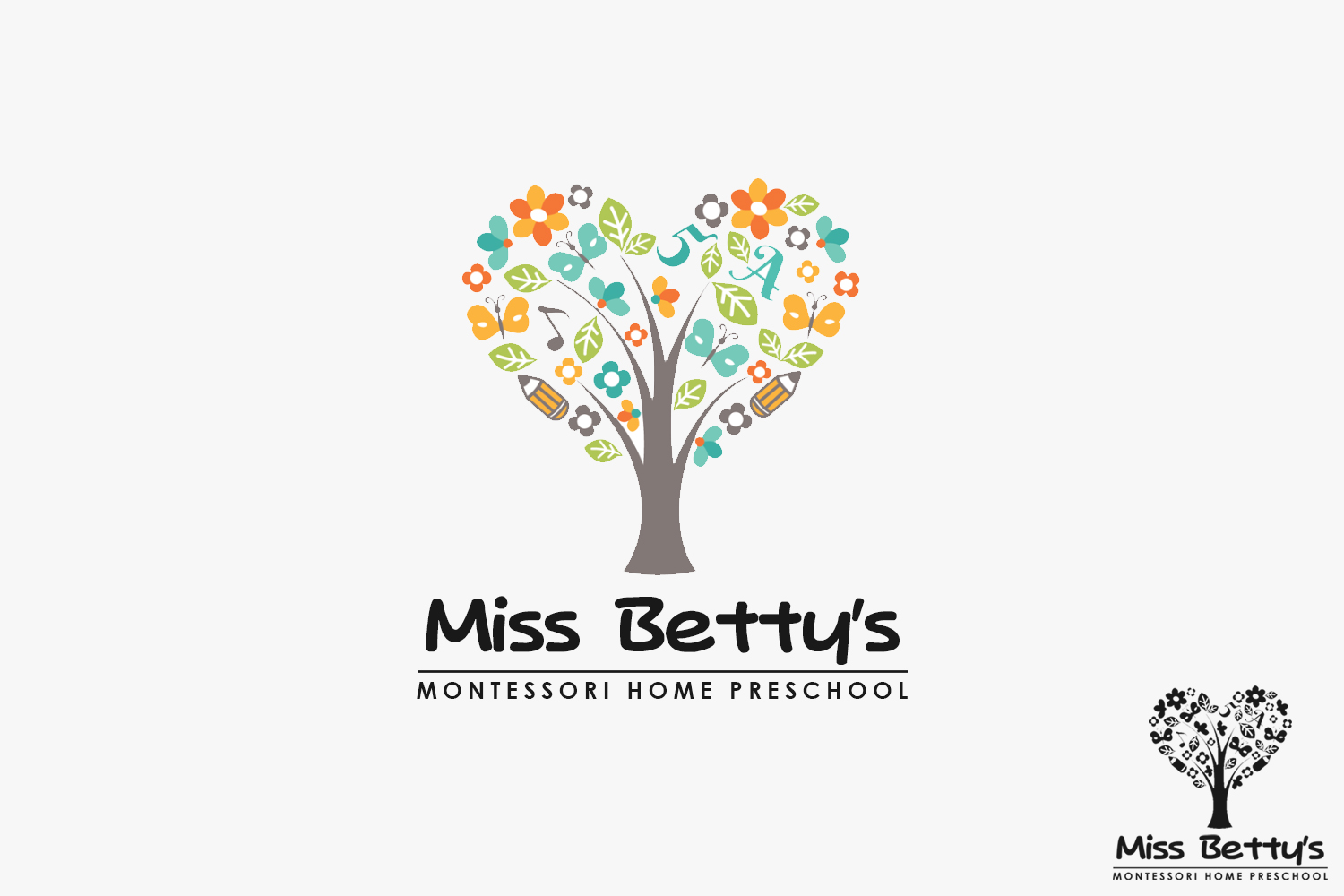 Logo Design by artpixel110 for Miss Betty's Montessori Home Preschool | Design: #16514918