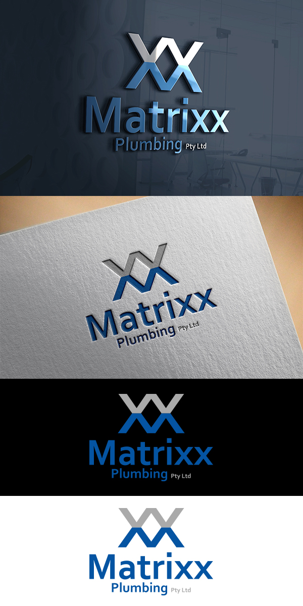 Logo-Design von king solangi für Matrixx Plumbing  | Design #16488400