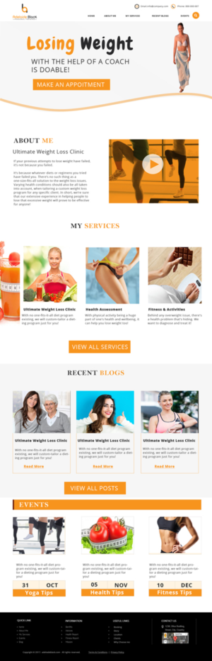 Web-Design von nb für Adelaide Black Personal Training | Design #16554037